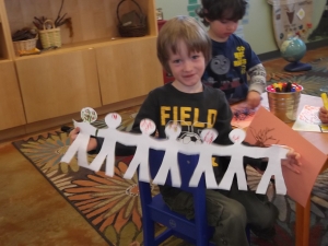 people paper chain